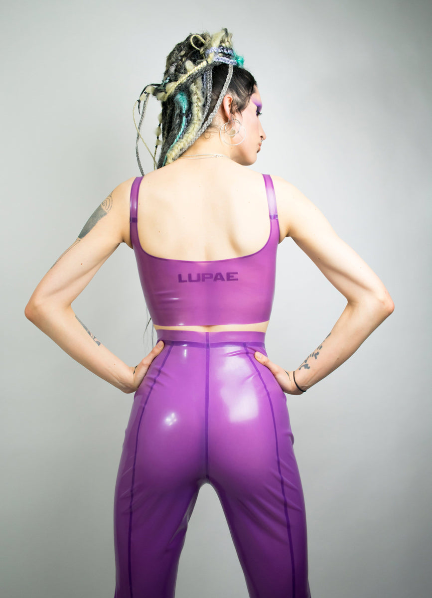 Purple 2025 latex pants