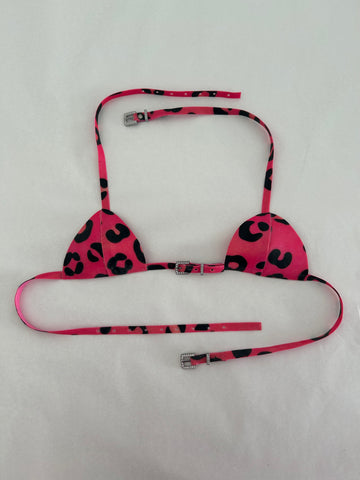 Pink Leopard Felicula Bikini Top