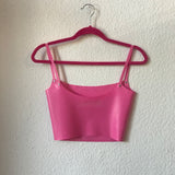 Bubblegum Pink Strappy Top (ONLY 1 SIZE XL LEFT)