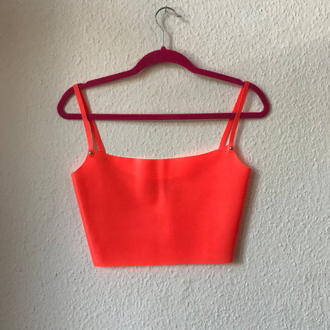 Neon Orange Strappy Top (ONLY 1 XL LEFT)