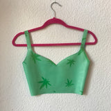 Jade Green Sweetheart Crop Top (ONLY 1 SIZE XS)