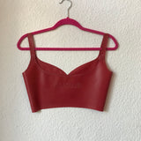 Red Sweetheart Crop Top (ONLY 1 SIZE M)