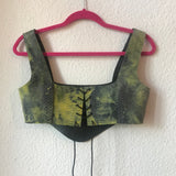 Yellow Snake Corset Top (ONLY 1 SIZE XS)
