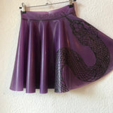 Snake Appliqué Sheer Lilac Circle Skirt (ONLY 1 SIZE M)