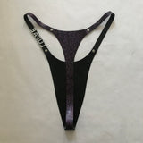 Holographic Glitter Thong (sizes XS, S)