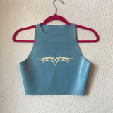 Baby Blue Tattoo Tank (ONLY 1 SIZE S)