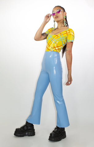 Baby Blue Bootleg Trousers