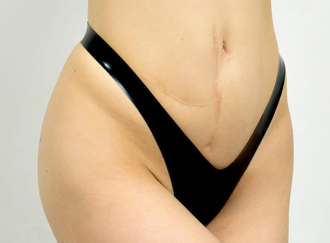 Black High Waisted Thong